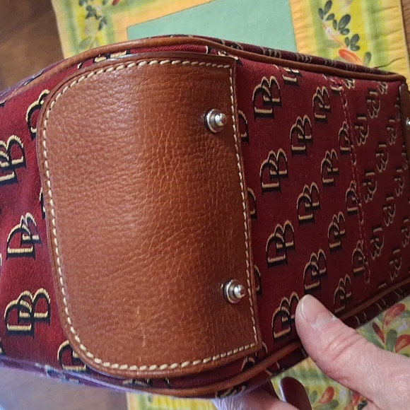Dooney & Bourke Maroon Satchel - Picture 7 of 16